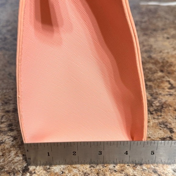 Karla Hanson Grace Satchel Bag Coral Silver Hardware Removable Crossbody Strap - Picture 4 of 16